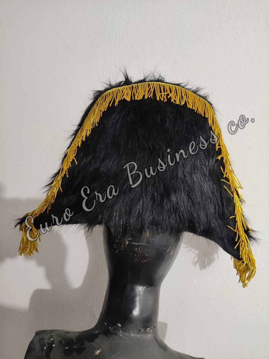 Napoleonic 18th century General Field Marshal Military Bicorn Hat