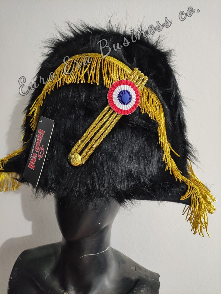Napoleonic 18th century General Field Marshal Military Bicorn Hat