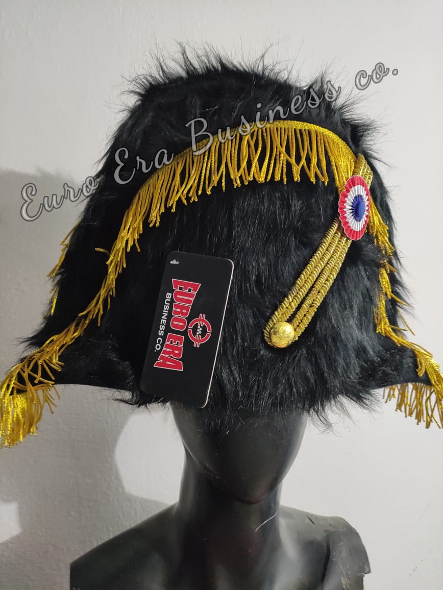 Napoleonic 18th century General Field Marshal Military Bicorn Hat