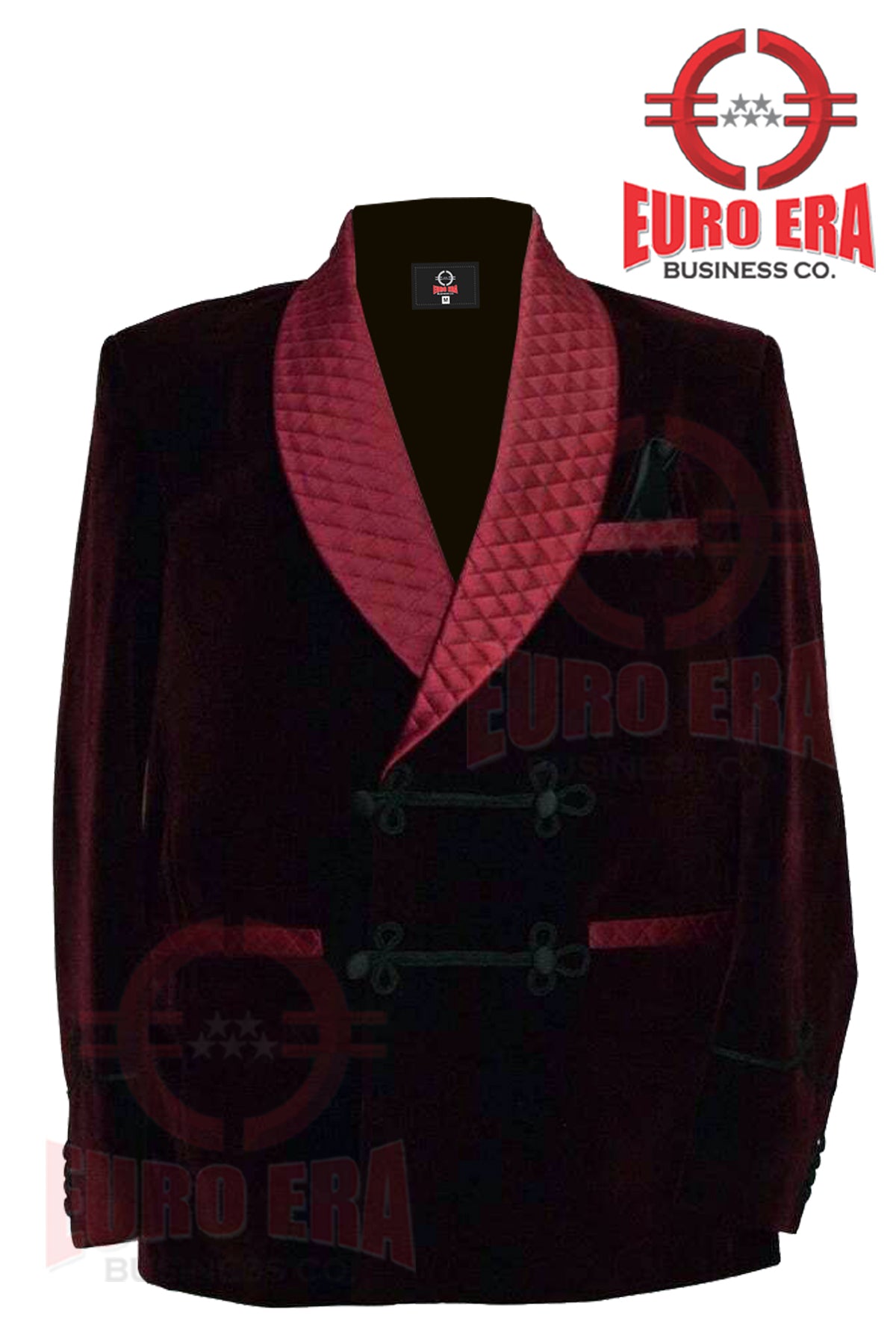 New burgundy Velvet Smoking Coat Jacket Tuxedo Wedding Party Wear Smoking COAT