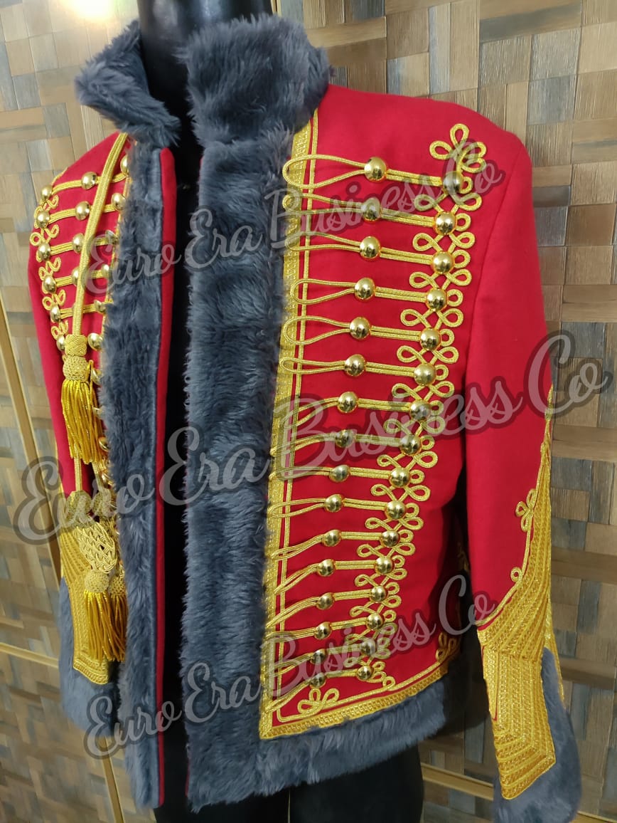 Napoleonic Colonel Major of Horse Hunters of Guard Hussar Military Pelisse Jacket