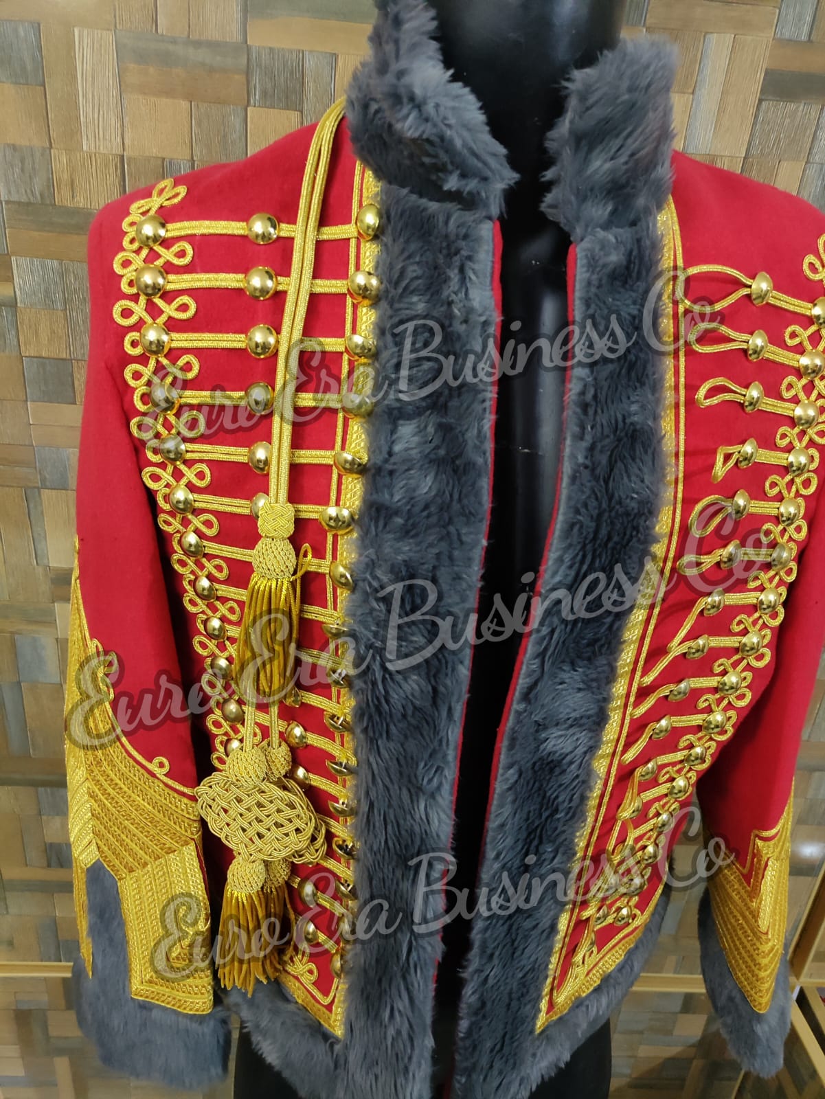 Napoleonic Colonel Major of Horse Hunters of Guard Hussar Military Pelisse Jacket