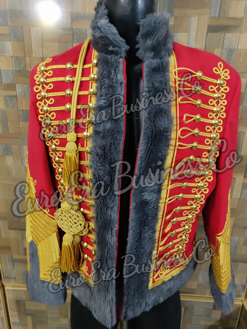 Napoleonic Colonel Major of Horse Hunters of Guard Hussar Military Pelisse Jacket