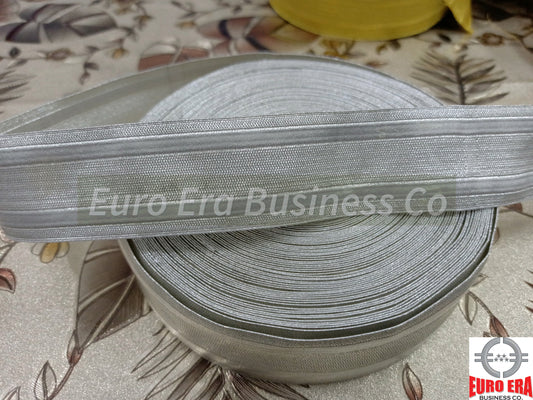 100 Meter Naval Silver Metallic Wire Lace Trim 25mm Braids